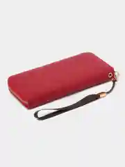 Вишнёвый портмоне женское, экокожа