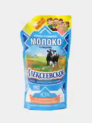 Цельное сгущенное молоко Алексеевское, с сахаром, 8,5%, 650 г