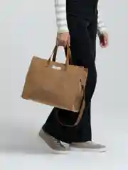 Коричневый женская сумка, A4, вельветовая