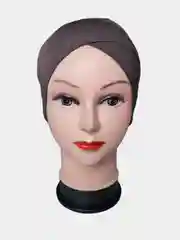 Коричневый бони наискосок из ткани калифорния, чепчик, шапочка
