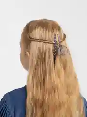 Желтый заколка Крабик лёд 90х30х5