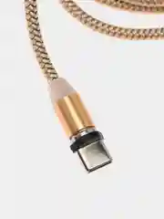 Красный магнитный USB-кабель 3 в 1 с 3-мя разъемами microusb, type C, Lightning, 3 цвета