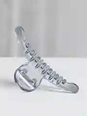 Желтый заколка Крабик лёд 90х30х5
