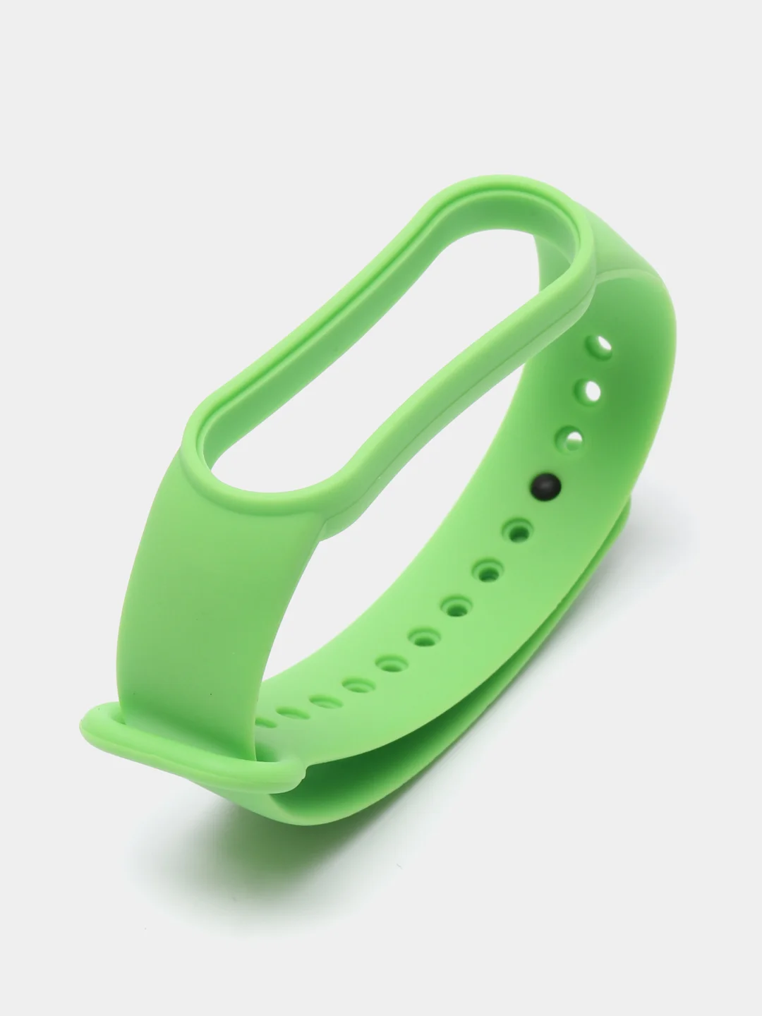 Салатовый ремешок для Xiaomi Mi Band 5 и Mi Band 6, силиконовый