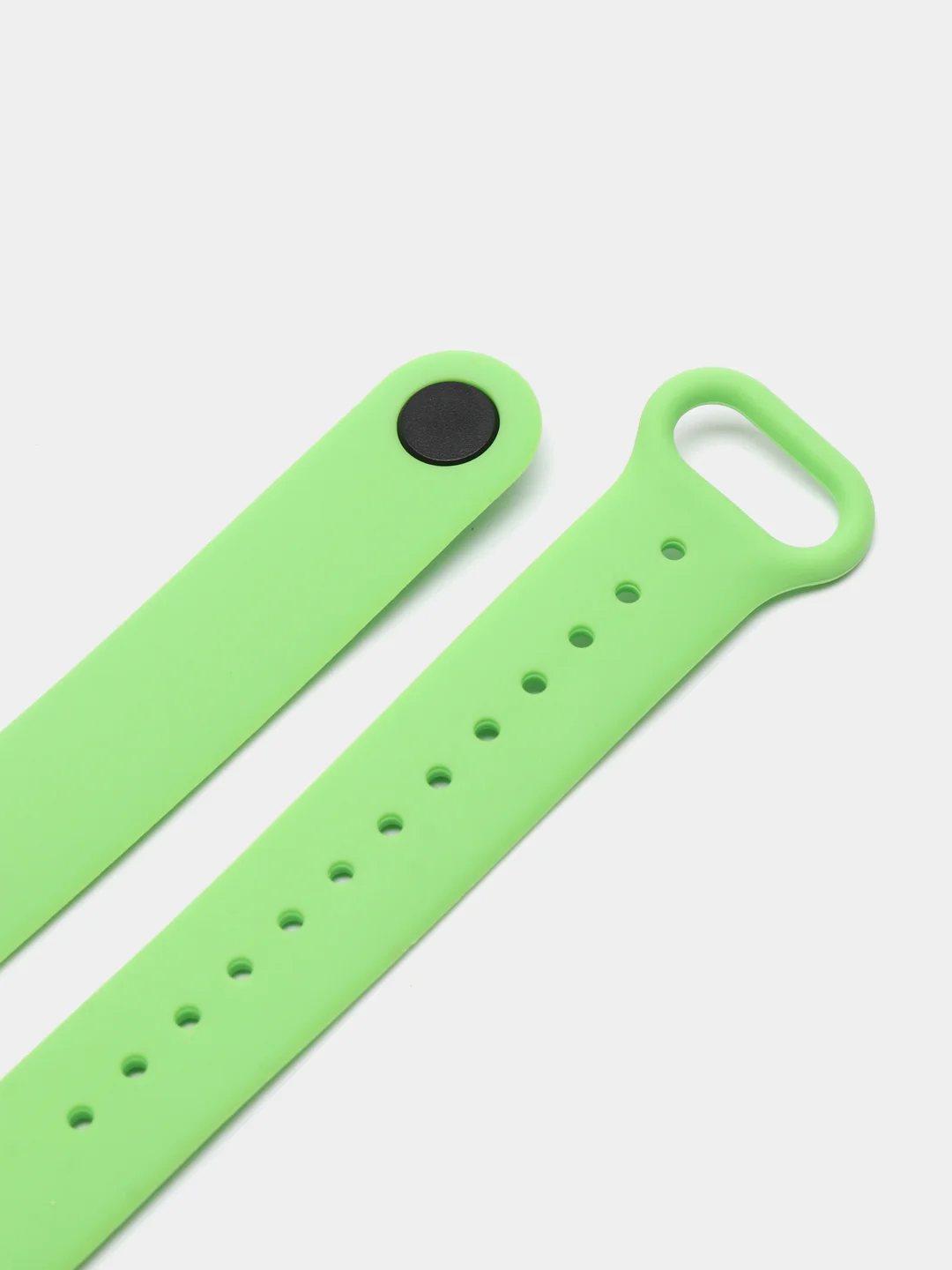 Салатовый ремешок для Xiaomi Mi Band 5 и Mi Band 6, силиконовый