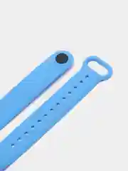 Синий ремешок для Xiaomi Mi Band 5 и Mi Band 6, силиконовый