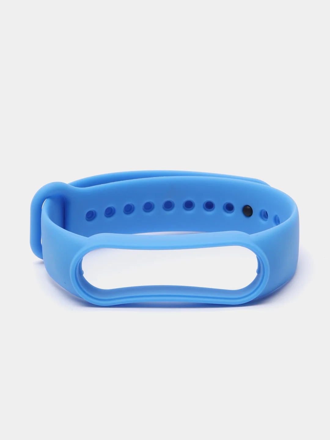 Синий ремешок для Xiaomi Mi Band 5 и Mi Band 6, силиконовый