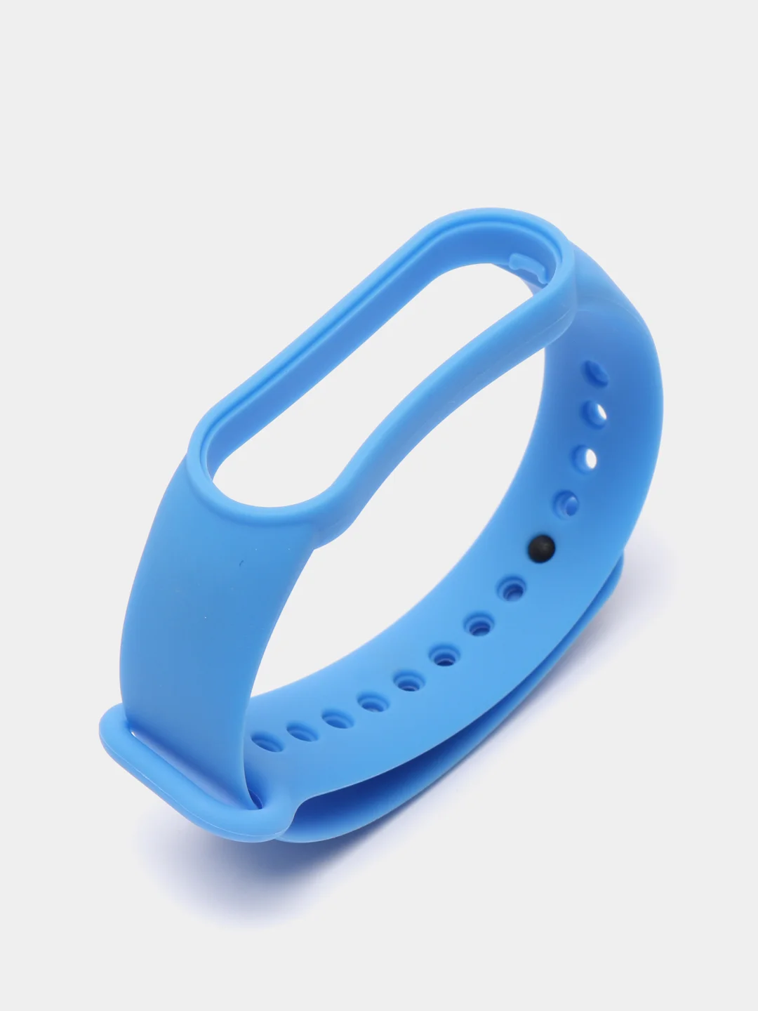 Синий ремешок для Xiaomi Mi Band 5 и Mi Band 6, силиконовый
