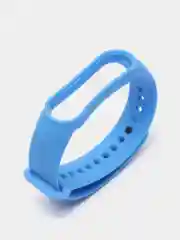 Синий ремешок для Xiaomi Mi Band 5 и Mi Band 6, силиконовый