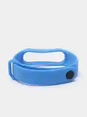 Синий ремешок для Xiaomi Mi Band 5 и Mi Band 6, силиконовый
