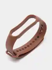 Светло-коричневый ремешок для Xiaomi Mi Band 5 и Mi Band 6, силиконовый
