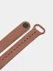 Светло-коричневый ремешок для Xiaomi Mi Band 5 и Mi Band 6, силиконовый