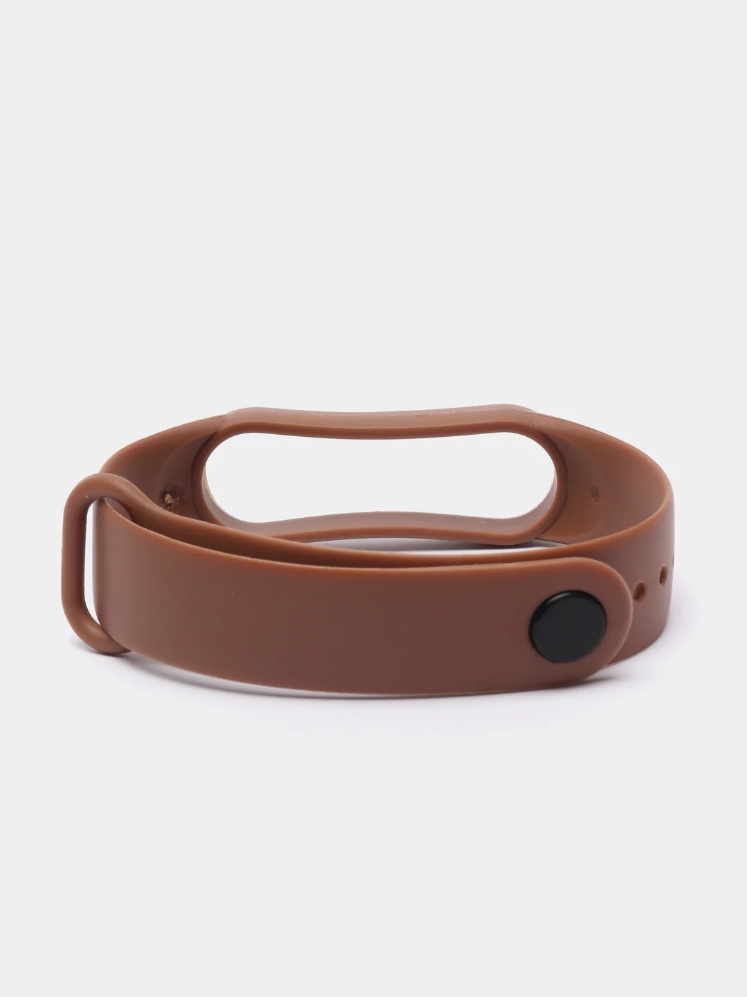 Светло-коричневый ремешок для Xiaomi Mi Band 5 и Mi Band 6, силиконовый