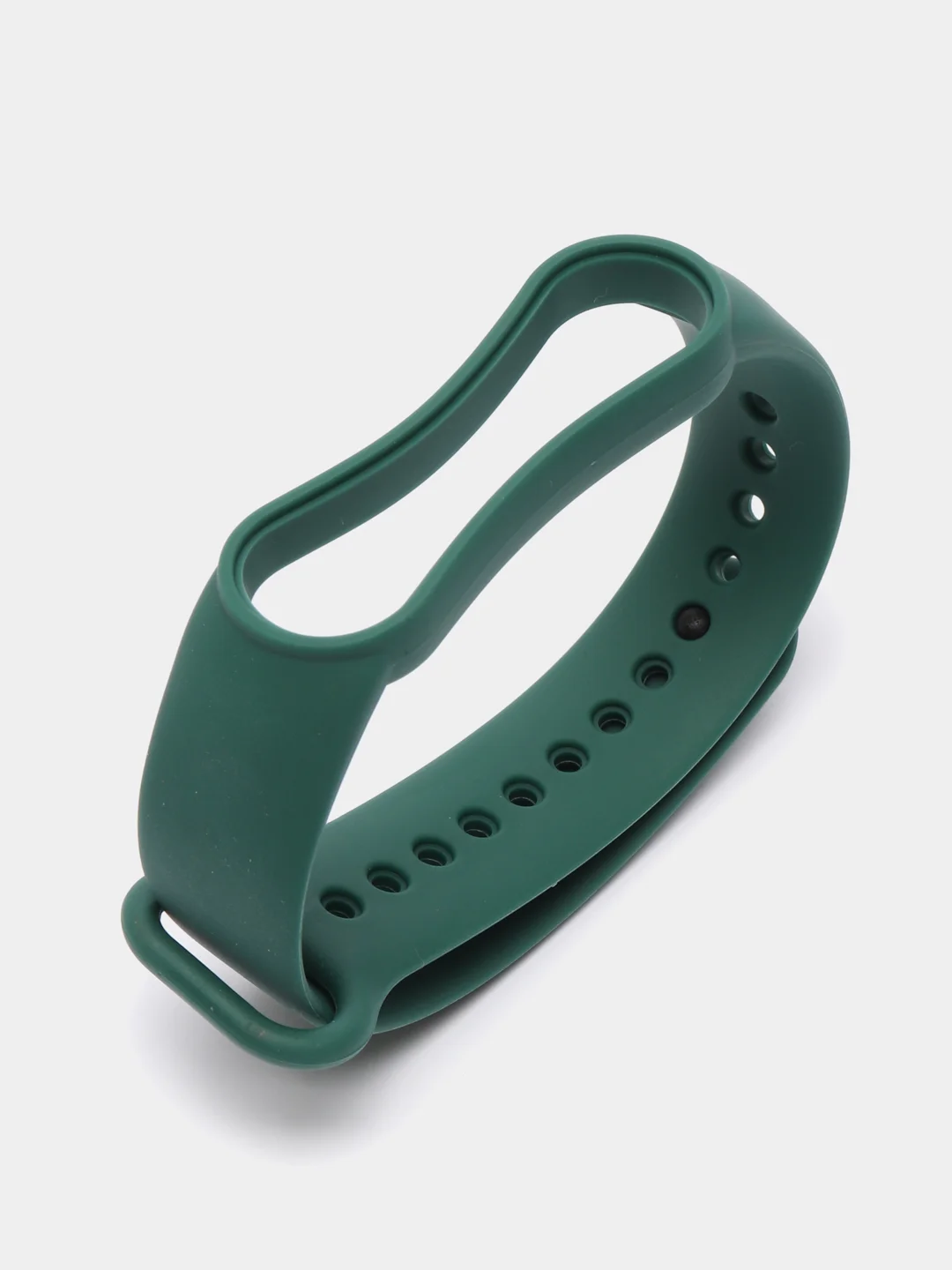 Тёмно-зелёный ремешок для Xiaomi Mi Band 5 и Mi Band 6, силиконовый