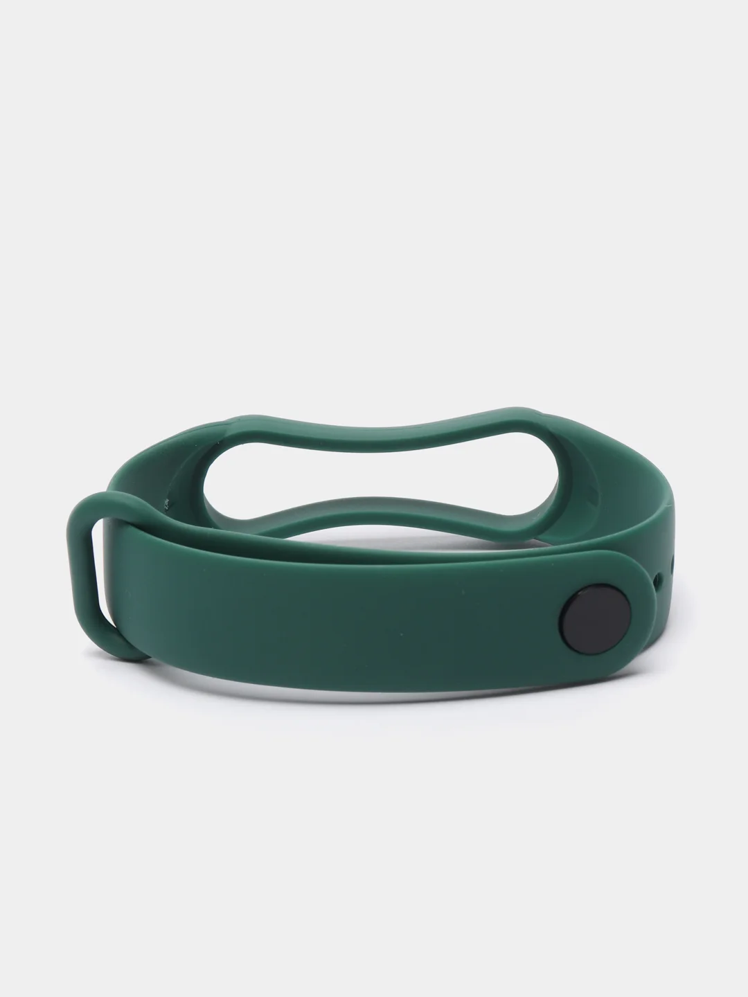 Тёмно-зелёный ремешок для Xiaomi Mi Band 5 и Mi Band 6, силиконовый