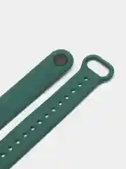 Тёмно-зелёный ремешок для Xiaomi Mi Band 5 и Mi Band 6, силиконовый