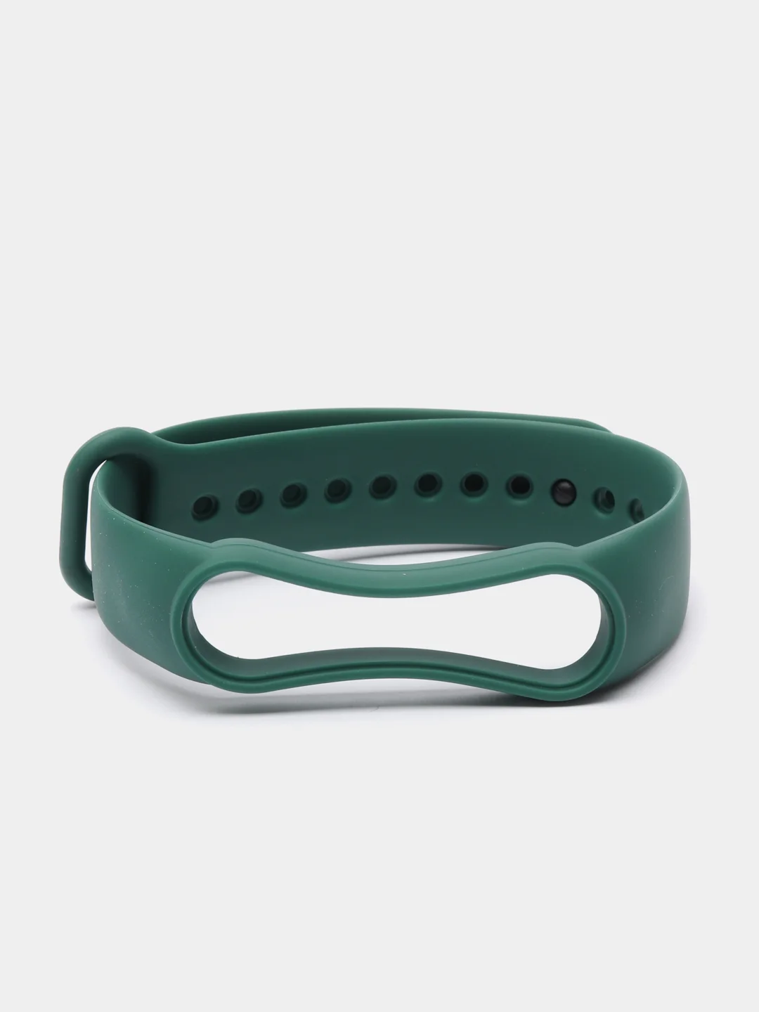 Тёмно-зелёный ремешок для Xiaomi Mi Band 5 и Mi Band 6, силиконовый