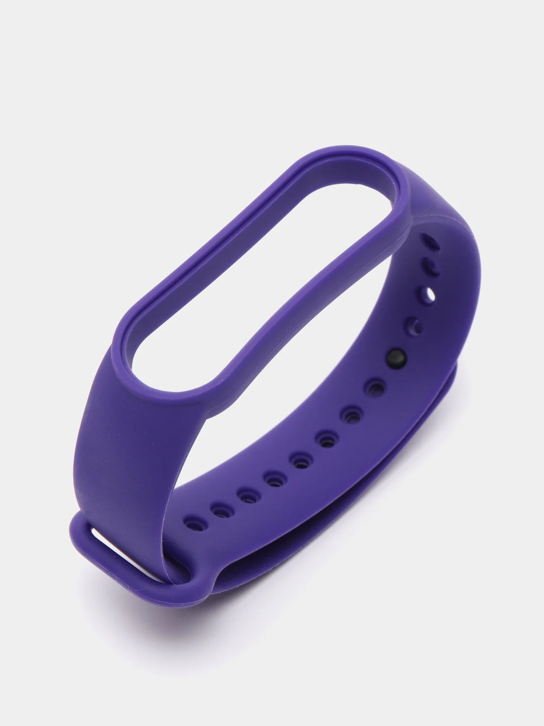 Фиолетовый ремешок для Xiaomi Mi Band 5 и Mi Band 6, силиконовый