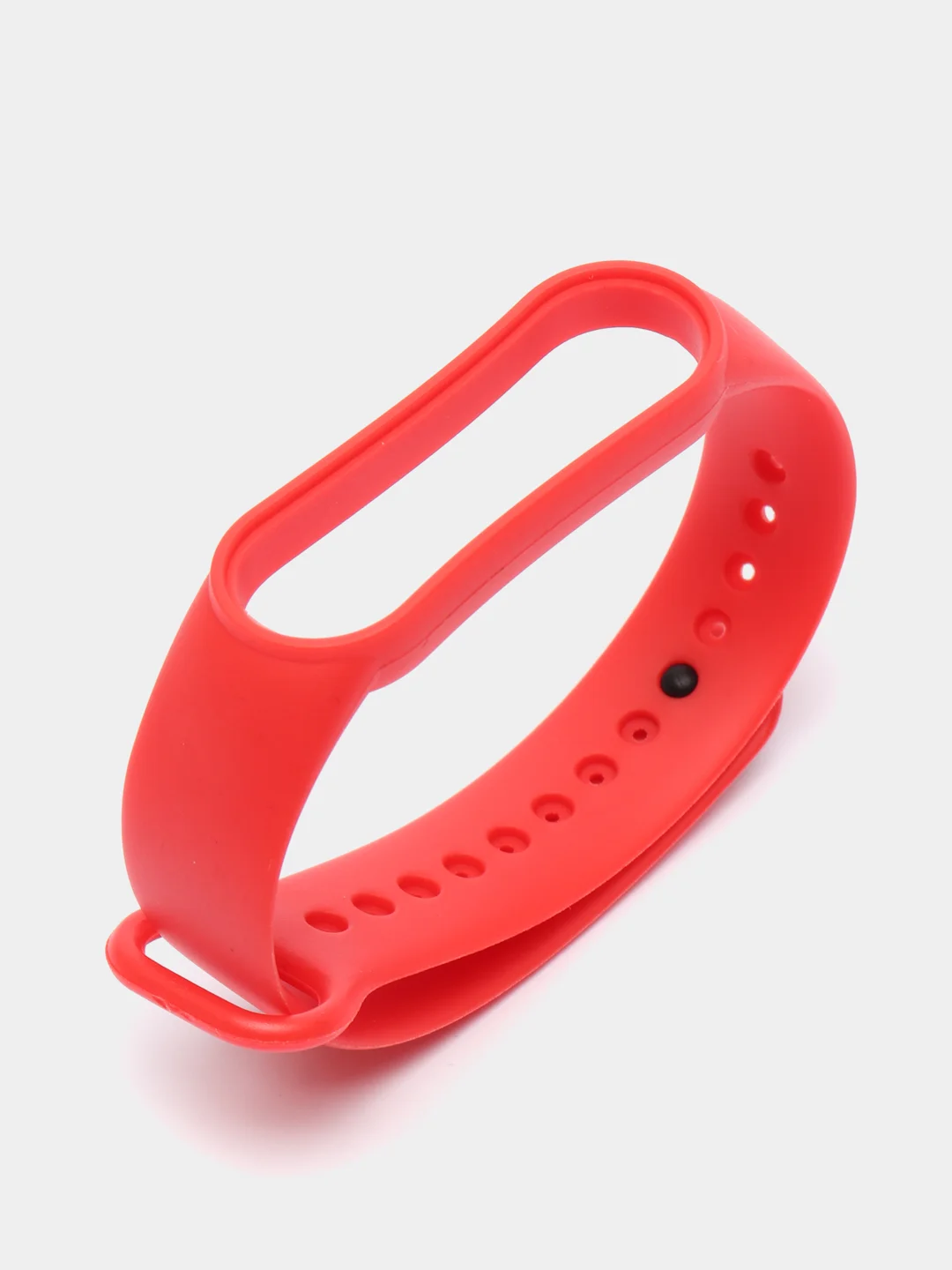 Красный ремешок для Xiaomi Mi Band 5 и Mi Band 6, силиконовый