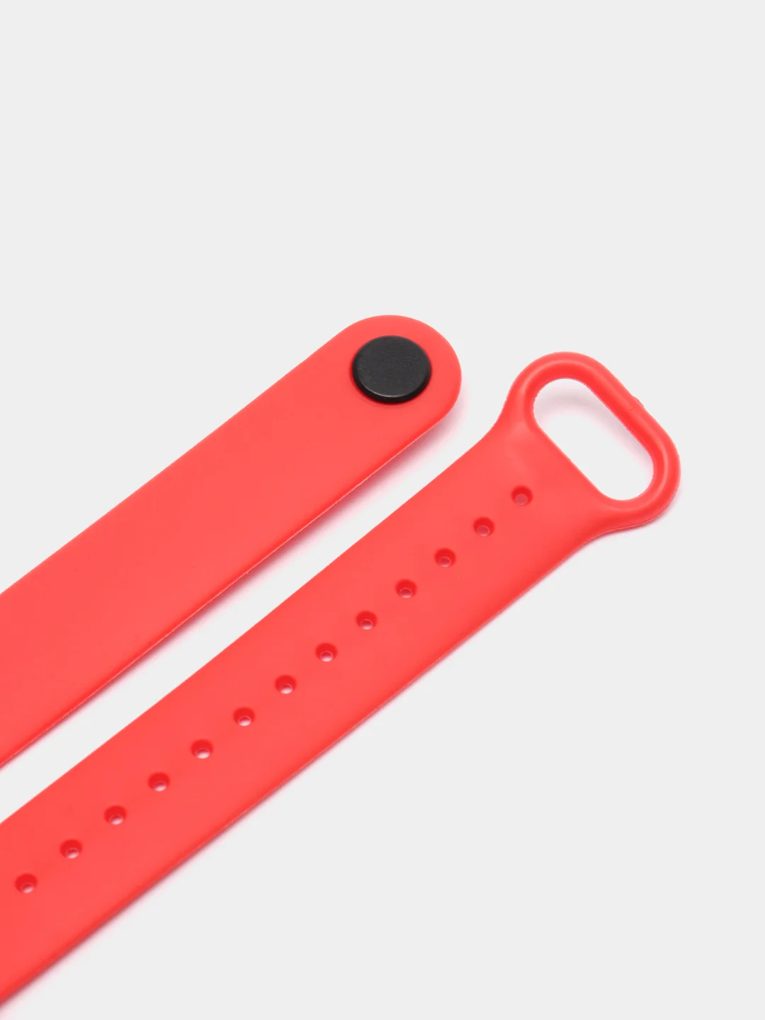 Красный ремешок для Xiaomi Mi Band 5 и Mi Band 6, силиконовый