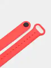 Красный ремешок для Xiaomi Mi Band 5 и Mi Band 6, силиконовый
