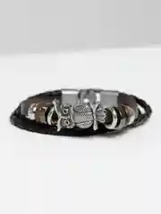 Браслет "Совушка", кожа, 20см