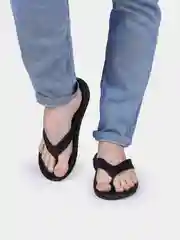 Черный сланцы мужские пляжные