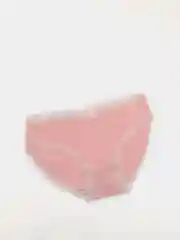 Розовый женские хлопковые трусы слипы