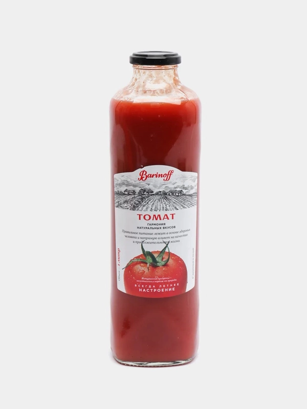 Сок Barinoff томатный с солью, 1 л
