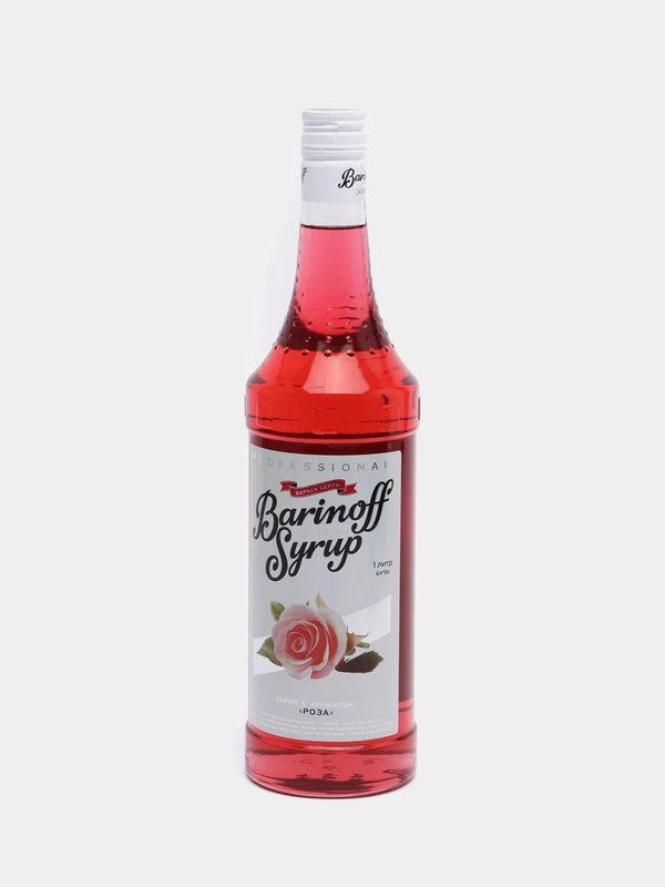 Сироп Barinoff "Роза", для кофе и коктейлей, 1 л