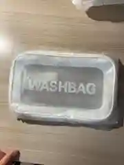 Белый прозрачная косметичка, водонепроницаемая