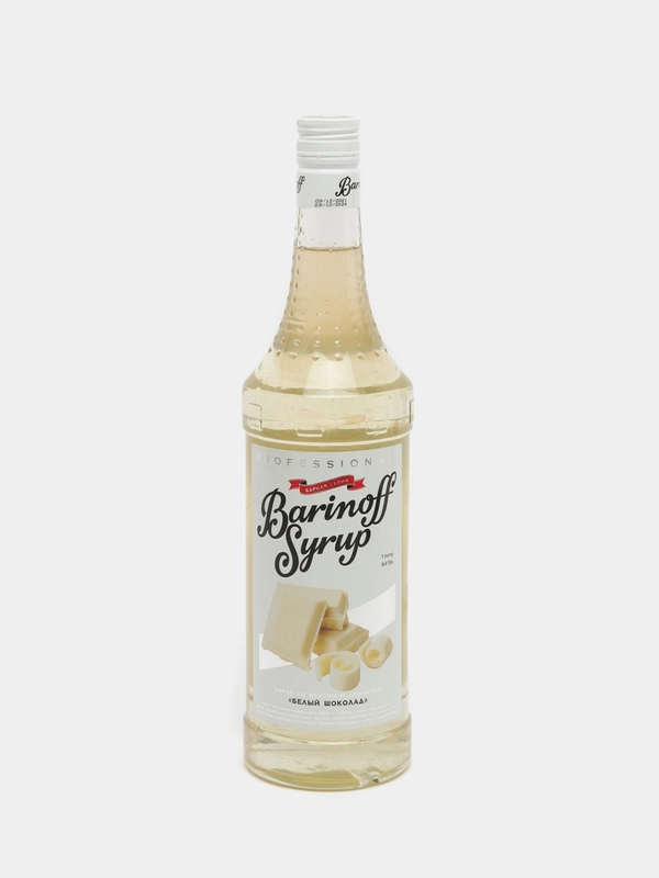 Сироп Barinoff "Белый шоколад", для кофе и коктейлей, 1 л