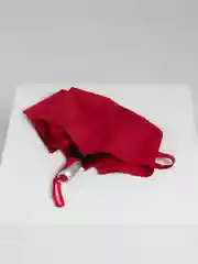 Алый женский зонт, с принтом