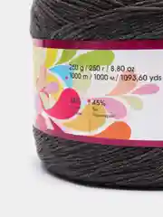 Тёмно-серый пряжа YarnArt Flowers 55% Хлопок 45% Полиакрил 250г 1000м, 1 моток