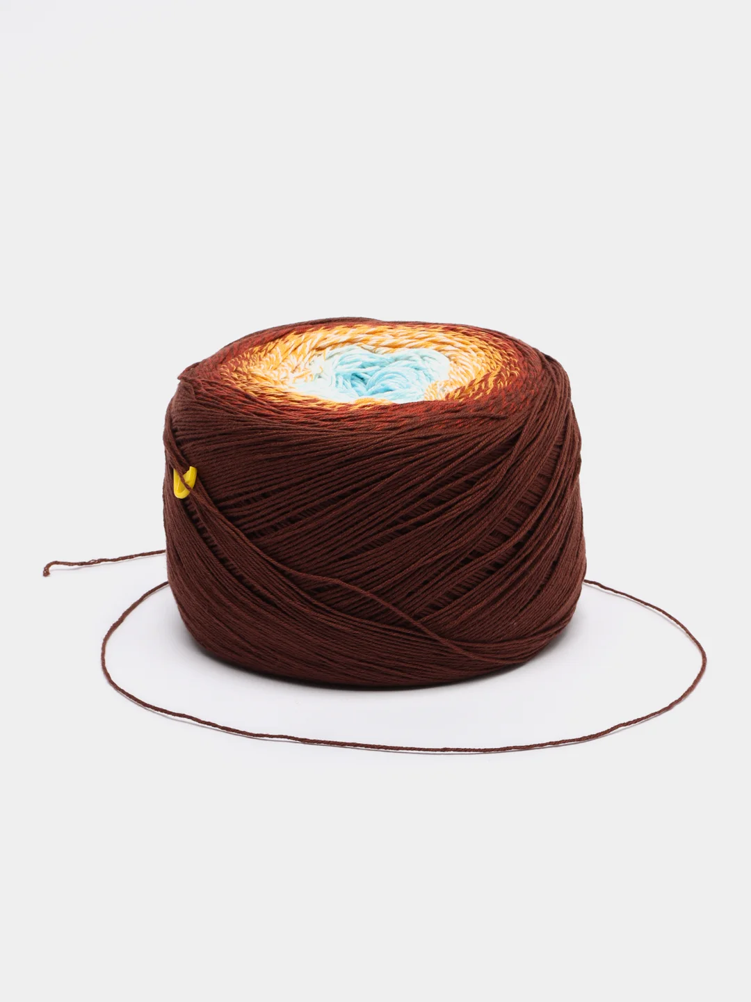 Коричневый пряжа YarnArt Flowers 55% Хлопок 45% Полиакрил 250г 1000м, 1 моток