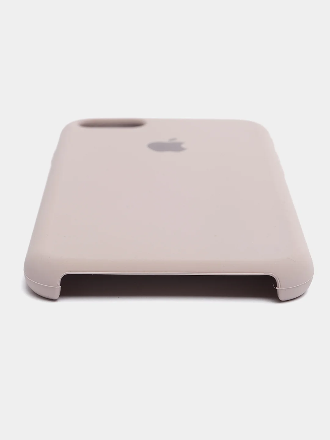 Бежевый меланж чехол Silicone Case для iPhone 7, 8, SE 2020, с открытым низом