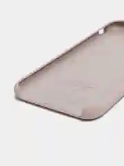 Бежевый меланж чехол Silicone Case для iPhone 7, 8, SE 2020, с открытым низом