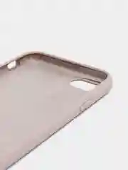 Бежевый меланж чехол Silicone Case для iPhone 7, 8, SE 2020, с открытым низом