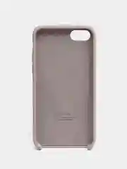 Бежевый меланж чехол Silicone Case для iPhone 7, 8, SE 2020, с открытым низом