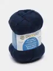 Темно-синий пряжа Пехорка "Кроссбред Бразилии", 50% шерсть мериноса, 50% акрил, 100 г, 500 м