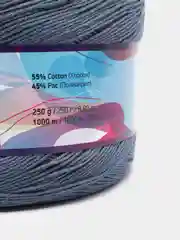 Голубой пряжа YarnArt Flowers 55% Хлопок 45% Полиакрил 250г 1000м, 1 моток