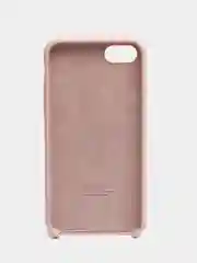 Бежевый чехол Silicone Case для iPhone 7, 8, SE 2020, с открытым низом