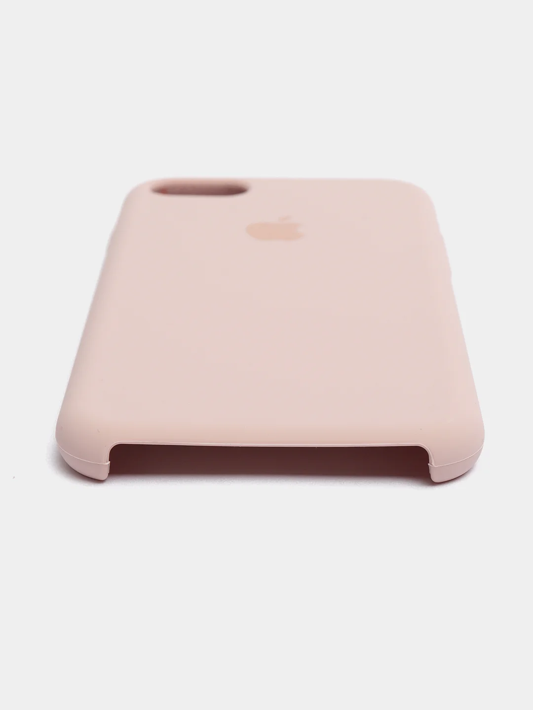 Бежевый чехол Silicone Case для iPhone 7, 8, SE 2020, с открытым низом