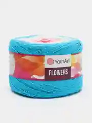 Лазурный пряжа YarnArt Flowers 55% Хлопок 45% Полиакрил 250г 1000м, 1 моток