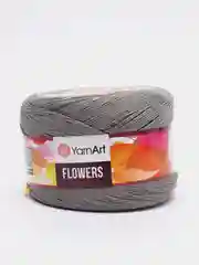 Серый пряжа YarnArt Flowers 55% Хлопок 45% Полиакрил 250г 1000м, 1 моток