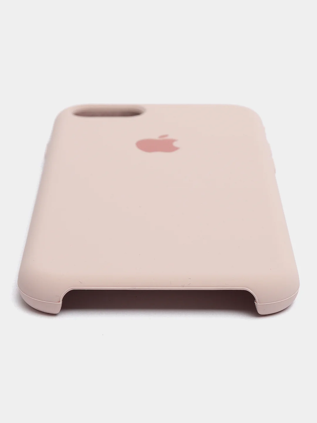 Коралловый меланж чехол Silicone Case для iPhone 7, 8, SE 2020, с открытым низом
