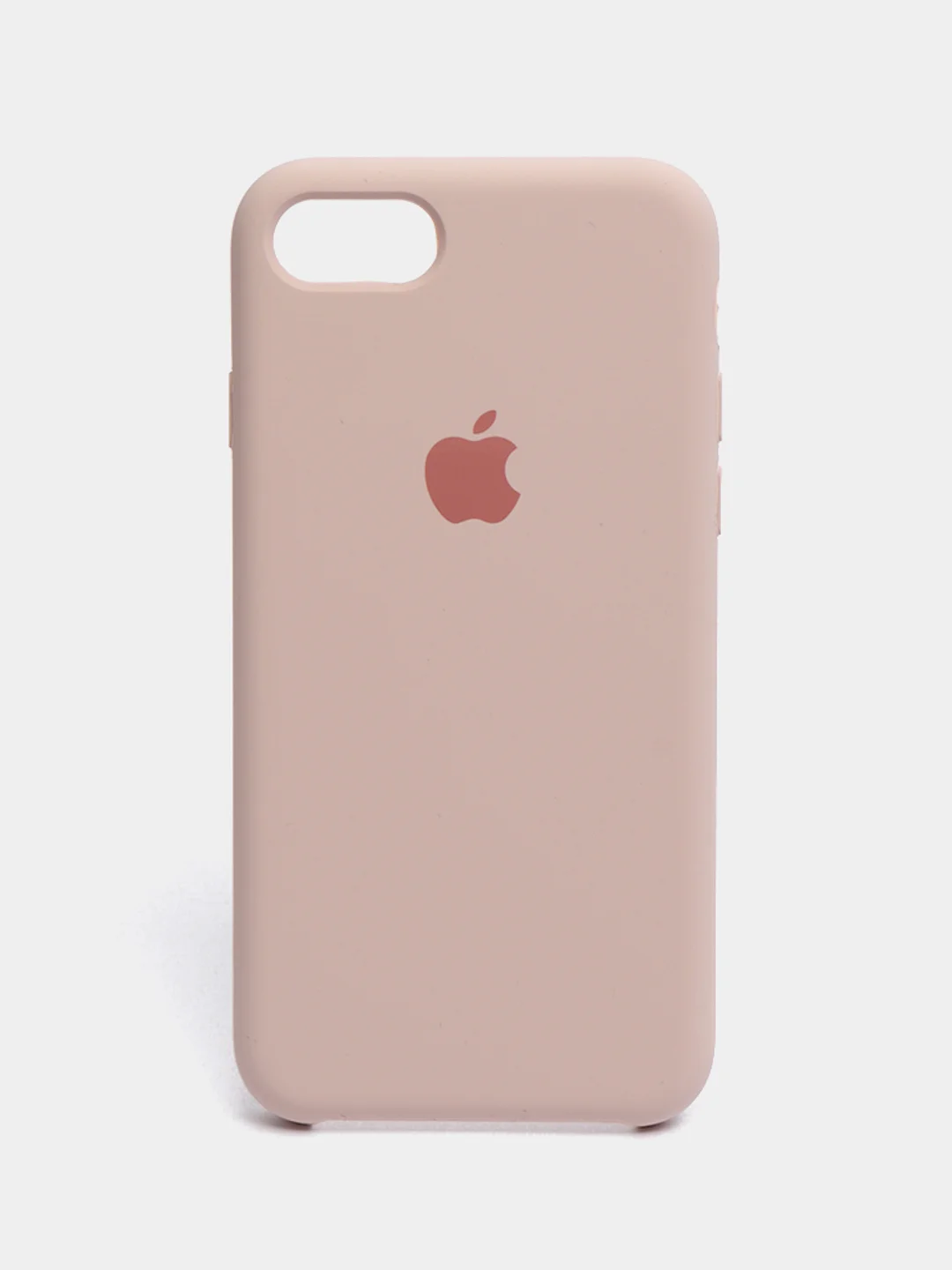 Коралловый меланж чехол Silicone Case для iPhone 7, 8, SE 2020, с открытым низом