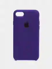 Фиолетовый чехол Silicone Case для iPhone 7, 8, SE 2020, с открытым низом