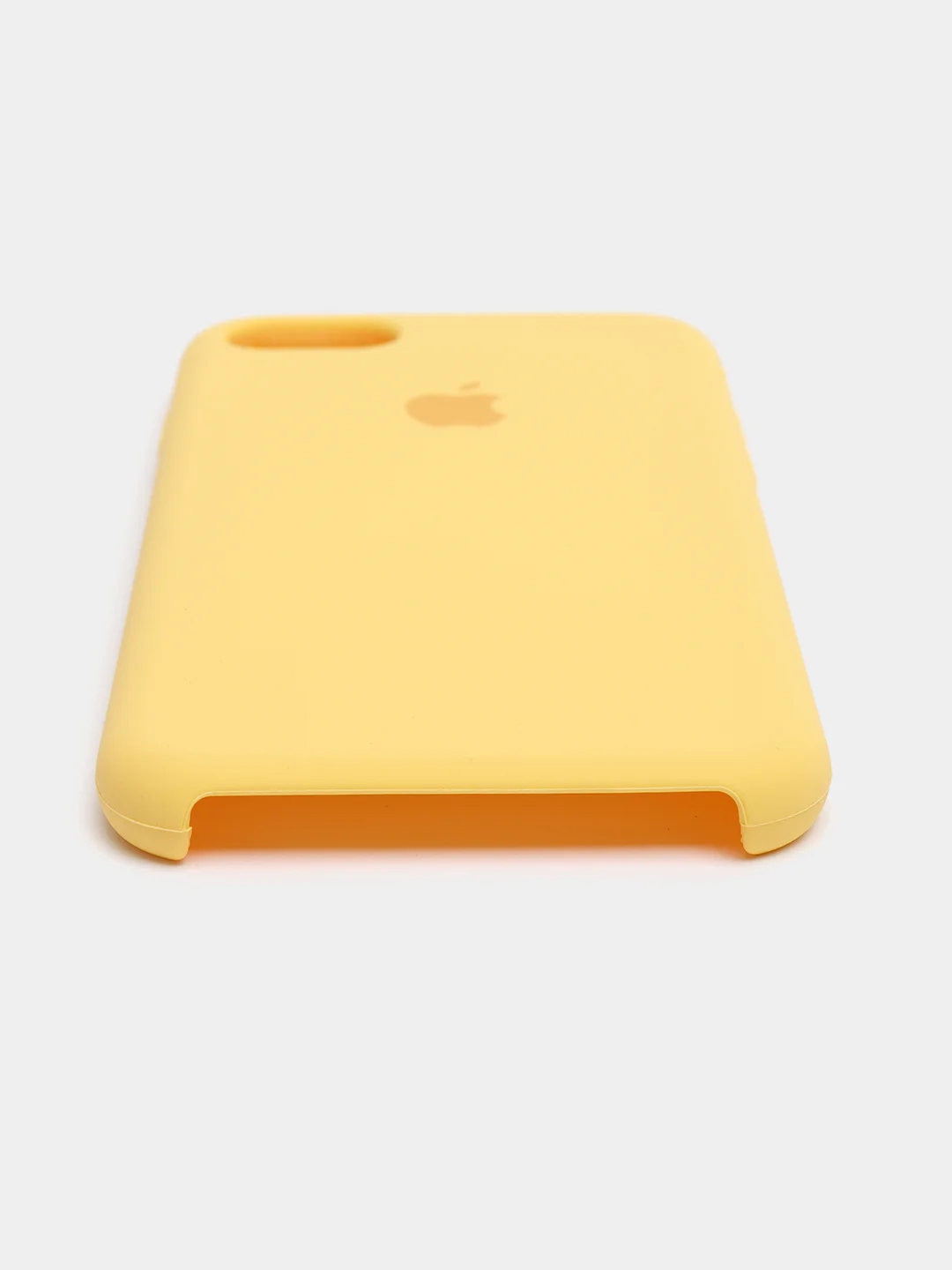 Желтый чехол Silicone Case для iPhone 7, 8, SE 2020, с открытым низом