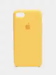 Желтый чехол Silicone Case для iPhone 7, 8, SE 2020, с открытым низом